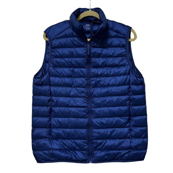 Uniqlo Jackets & Blazers - UNIQLO Light Weight Puffer Vest Women’s Blue Size L